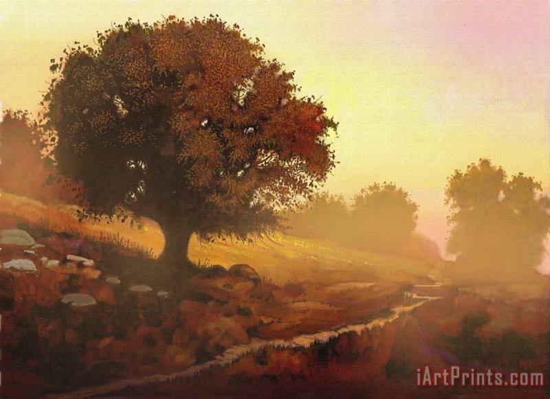 Mystic Oak painting - Robert Foster Mystic Oak Art Print