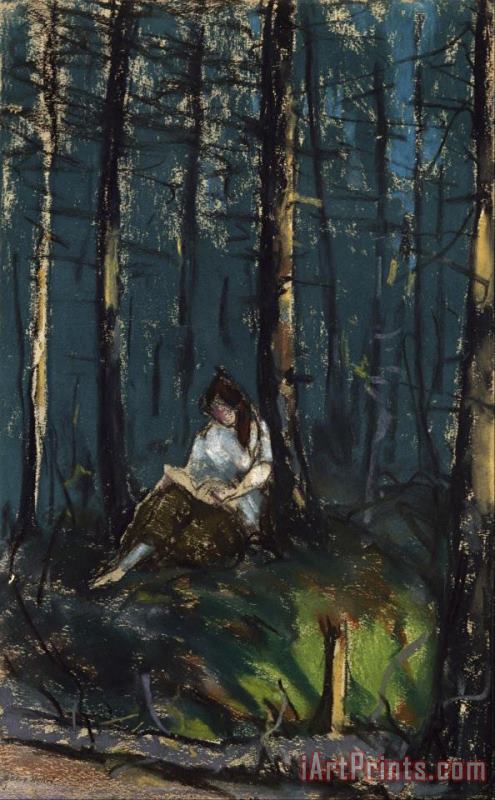 Robert Henri The Reader in The Forest Art Print