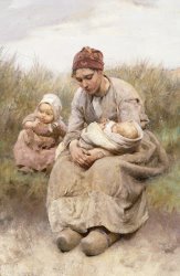 Robert McGregor Mother And Child painting