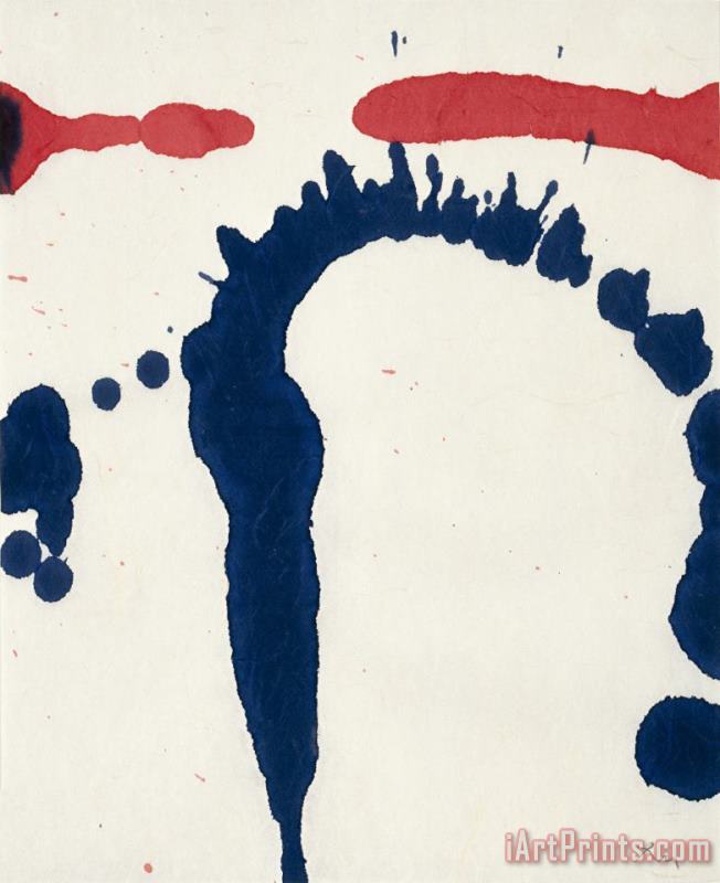 Lyric Suite: Red And Blue #2 painting - Robert Motherwell Lyric Suite: Red And Blue #2 Art Print