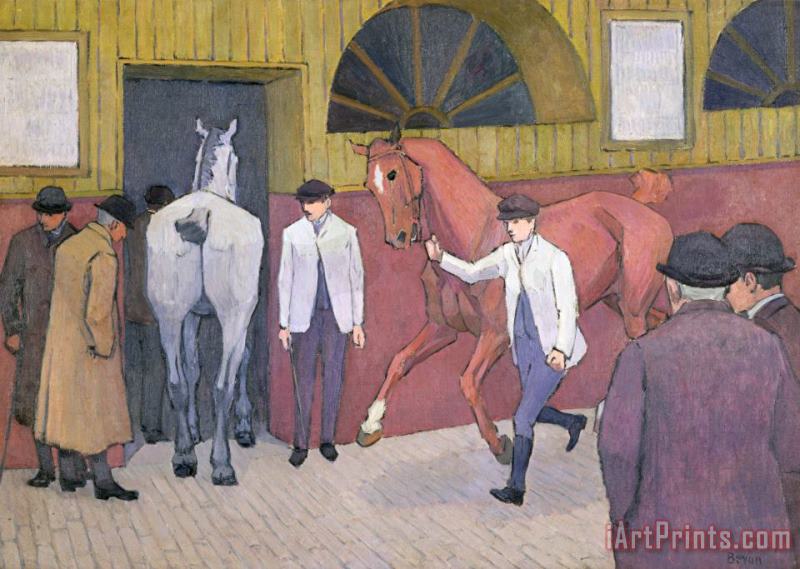 The Horse Mart painting - Robert Polhill Bevan The Horse Mart Art Print