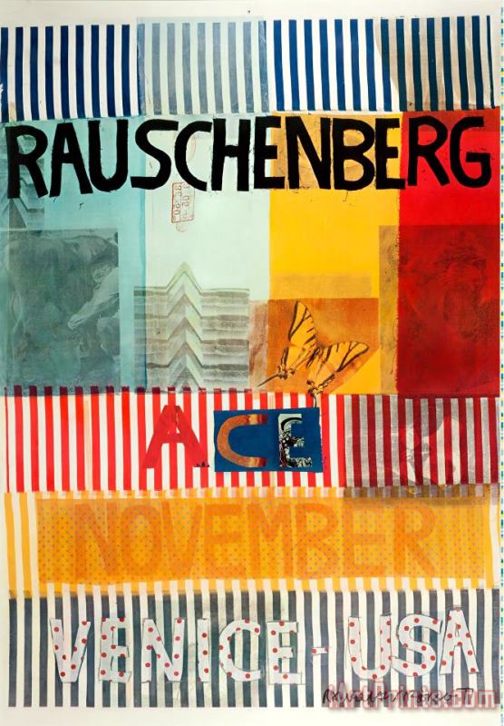 Robert Rauschenberg Ace Venice Usa, 1977 Art Print