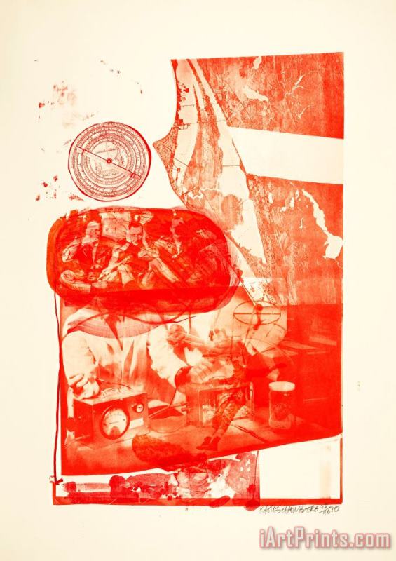 Ape (from The Stoned Moon Series), 1970 painting - Robert Rauschenberg Ape (from The Stoned Moon Series), 1970 Art Print
