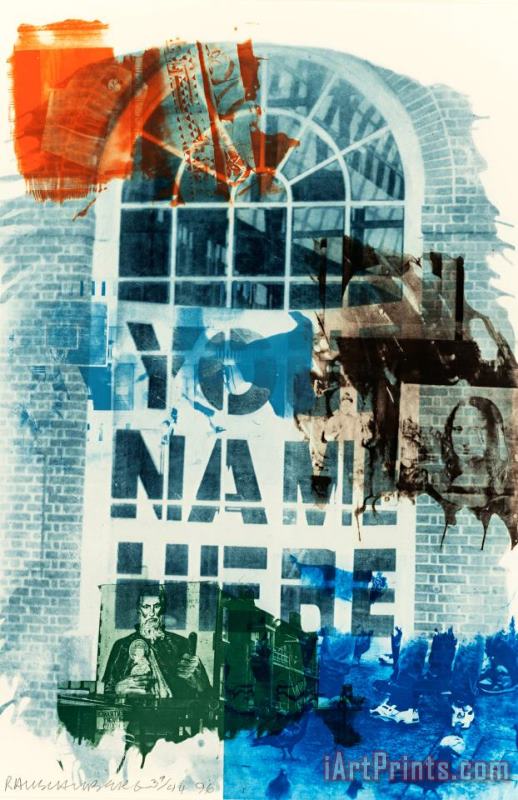 Blanco (from The Ground Rules Series), 1996 painting - Robert Rauschenberg Blanco (from The Ground Rules Series), 1996 Art Print