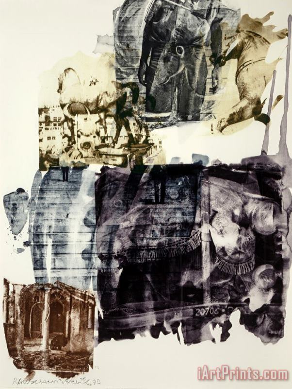 Eagle Eye, From Ruminations Series, 1999 painting - Robert Rauschenberg Eagle Eye, From Ruminations Series, 1999 Art Print