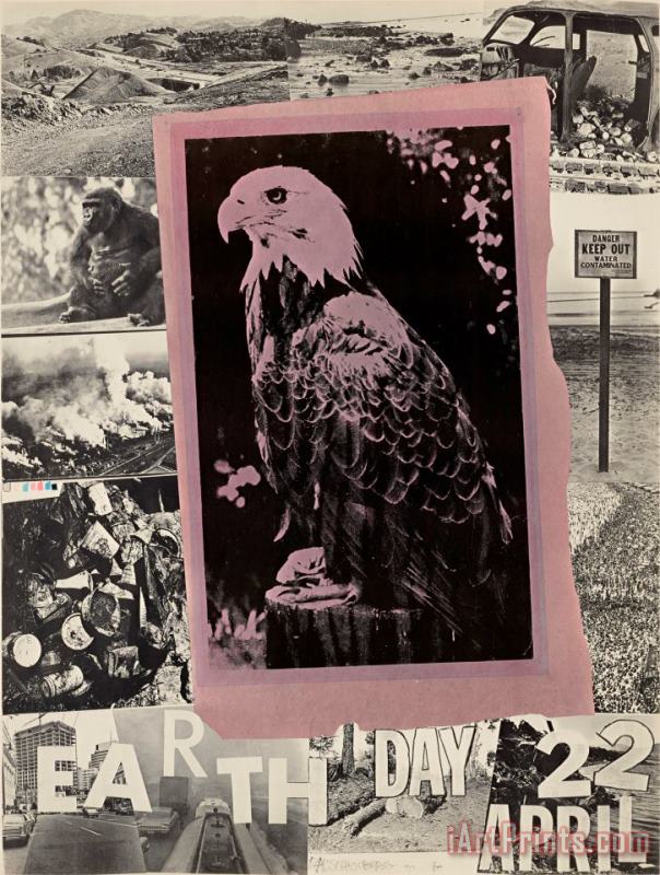 Earth Day Poster, 1970 painting - Robert Rauschenberg Earth Day Poster, 1970 Art Print