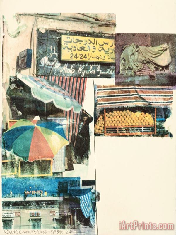 Flaps (from The Marrakitch Series), 2000 painting - Robert Rauschenberg Flaps (from The Marrakitch Series), 2000 Art Print
