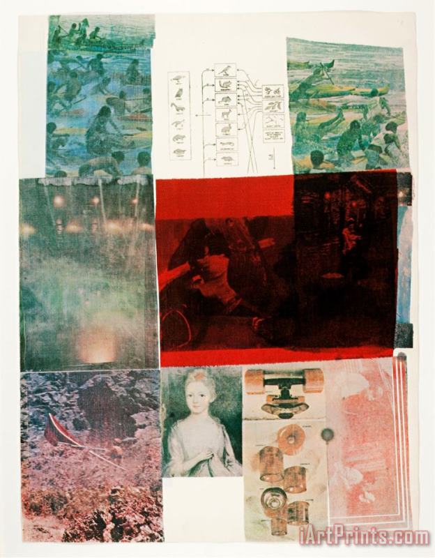 From The Seat of Authority, People Have Enough Trouble Without, 1979 painting - Robert Rauschenberg From The Seat of Authority, People Have Enough Trouble Without, 1979 Art Print