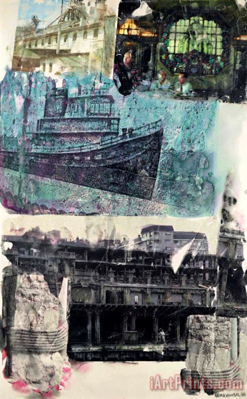 Robert Rauschenberg Ghost Ship Homecoming, 1998 Art Painting