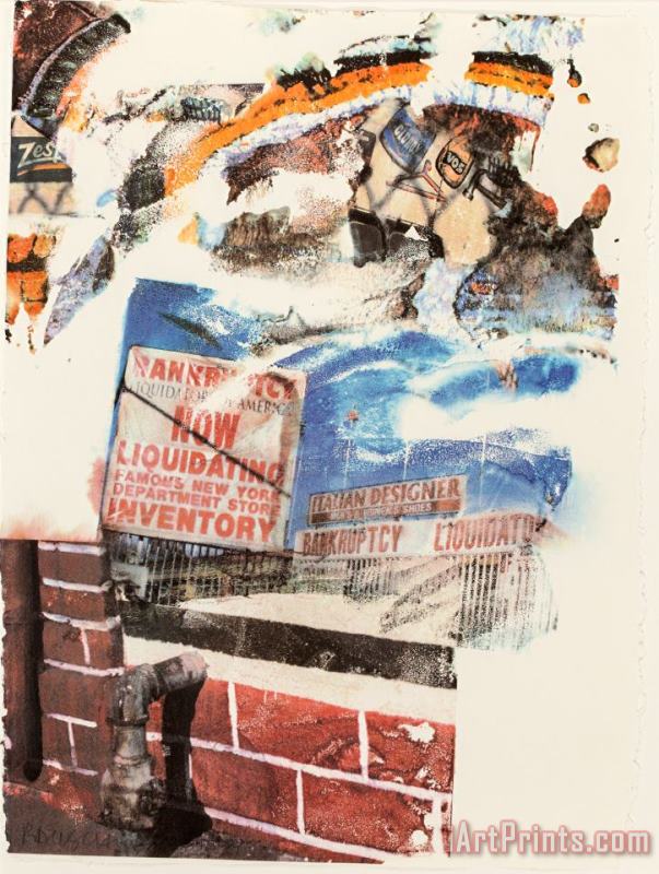 L.a. Uncovered #6, 1998 painting - Robert Rauschenberg L.a. Uncovered #6, 1998 Art Print