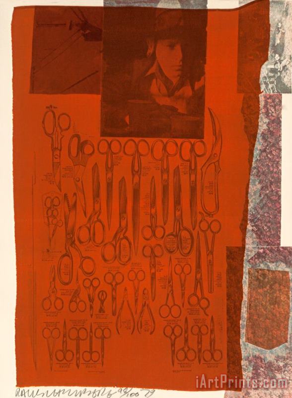 More Distant Visible Part of The Sea, From Suite of Nine, 1979 painting - Robert Rauschenberg More Distant Visible Part of The Sea, From Suite of Nine, 1979 Art Print