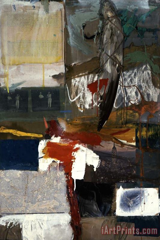 Robert Rauschenberg Painting with Grey Wing, 1959 Art Print