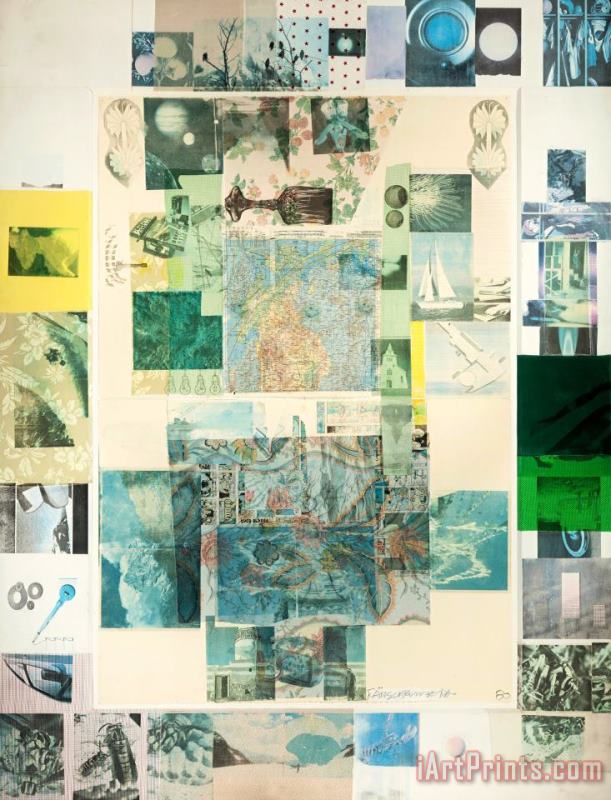 Rush I (from The Cloister Series), 1980 painting - Robert Rauschenberg Rush I (from The Cloister Series), 1980 Art Print