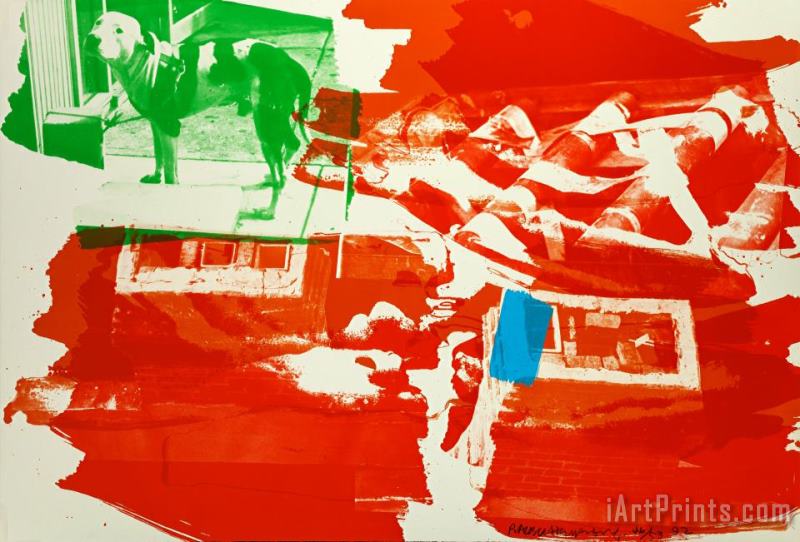 Rust Pursuit (from The Illegal Tender L.a. Series) painting - Robert Rauschenberg Rust Pursuit (from The Illegal Tender L.a. Series) Art Print