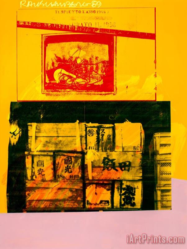 Robert Rauschenberg Story Crates (from The Urban Bourbon Series), 1989 Art Painting