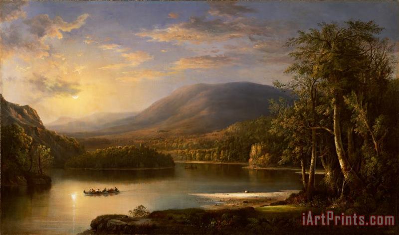 Ellen's Isle - Loch Katrine painting - Robert Scott Duncanson Ellen's Isle - Loch Katrine Art Print