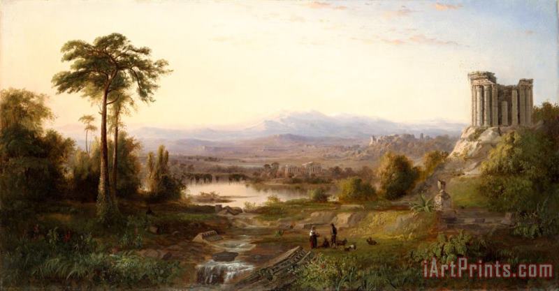 Recollections of Italy painting - Robert Scott Duncanson Recollections of Italy Art Print