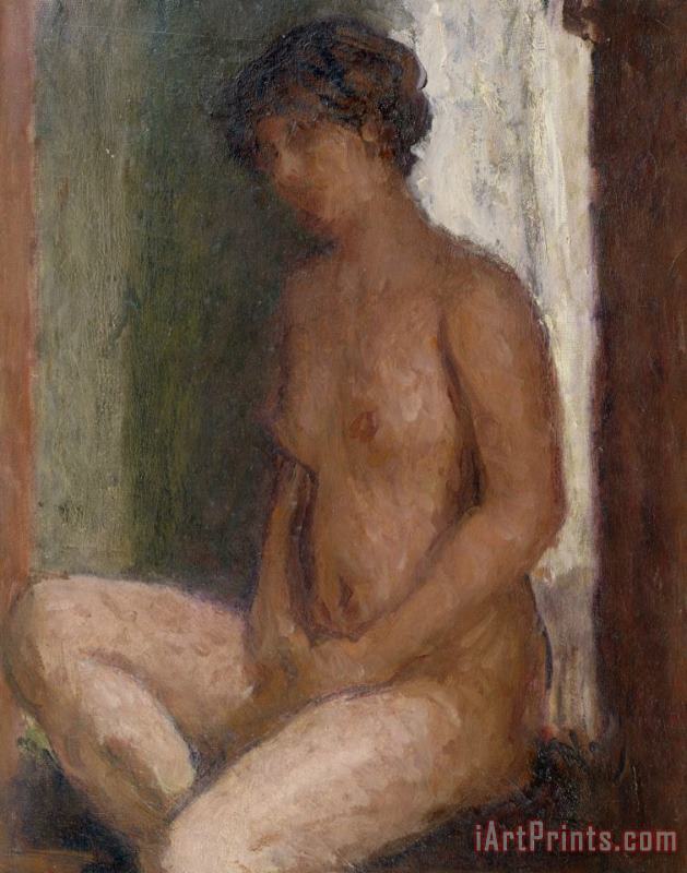 Roderic OConor Seated Nude Against the Light Art Print