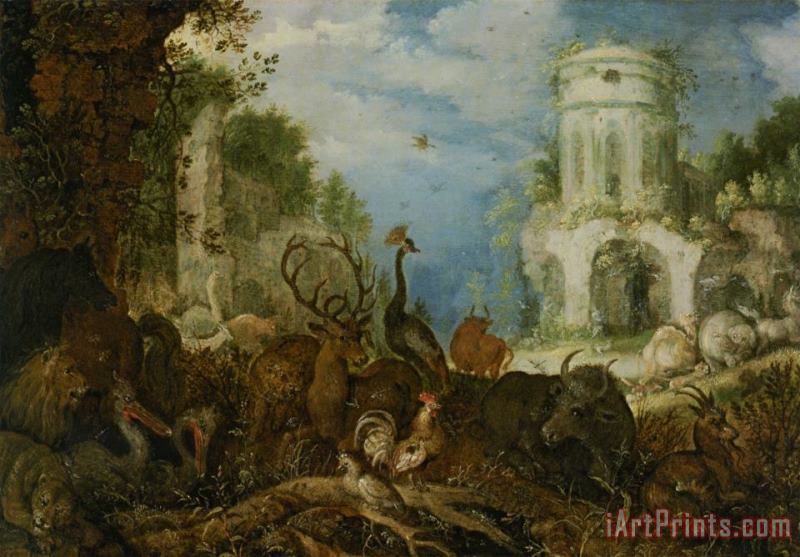 Roelandt Jacobsz Savery Orpheus And The Women of Thrace Art Print