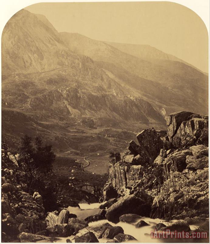 Roger Fenton  View From Ogwen Falls Into Nant Ffrancon Art Painting