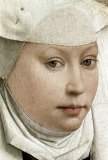Portrait of a Young Woman of The Fortesque Family of Devon Paintings - Detail of Portrait of a Young Woman by Rogier van der Weyden