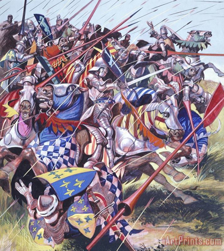  Agincourt The Impossible Victory 25 October 1415 painting - Ron Embleton  Agincourt The Impossible Victory 25 October 1415 Art Print