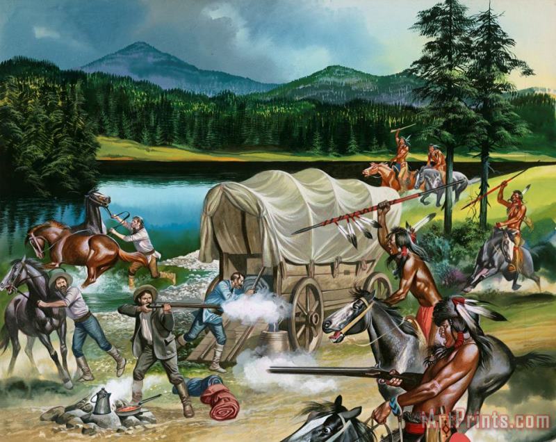 The Nez Perce painting - Ron Embleton The Nez Perce Art Print