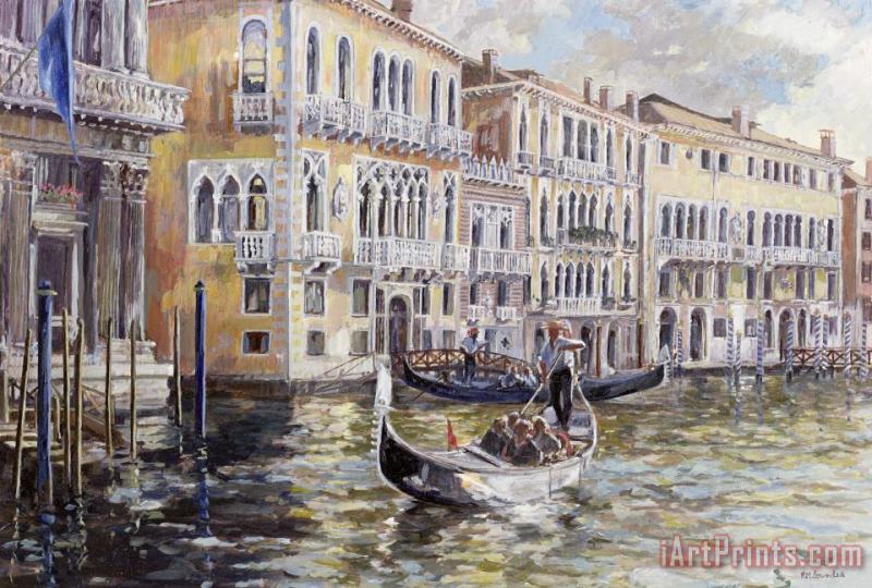 Rosemary Lowndes The Grand Canal In The Late Afternoon Art Print