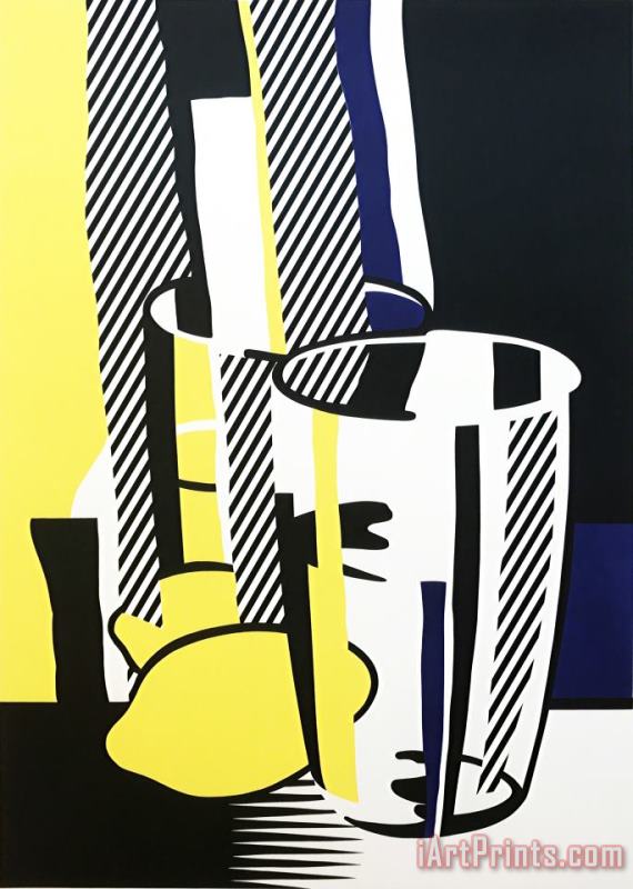 Before The Mirror, 1975 painting - Roy Lichtenstein Before The Mirror, 1975 Art Print