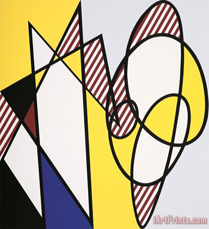 Best Buddies, 1991 painting - Roy Lichtenstein Best Buddies, 1991 Art Print