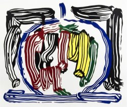 Roy Lichtenstein Brushstroke Apple, 1983