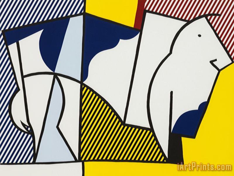 Bull #3,from Bull Profile Series, 1973 painting - Roy Lichtenstein Bull #3,from Bull Profile Series, 1973 Art Print