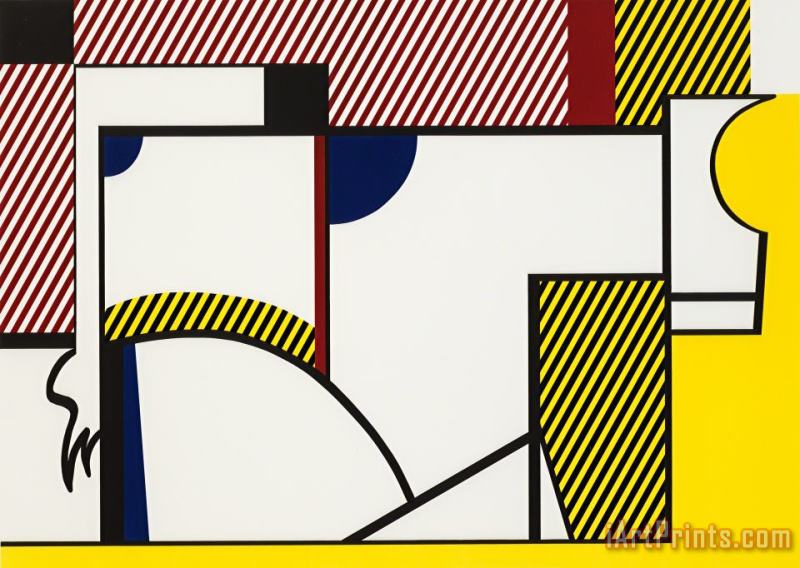 Bull #4,from Bull Profile Series, 1973 painting - Roy Lichtenstein Bull #4,from Bull Profile Series, 1973 Art Print