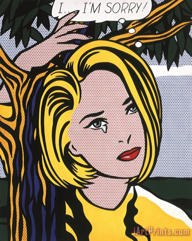 Roy Lichtenstein Ii'm Sorry!, 1965 1966 Art Painting