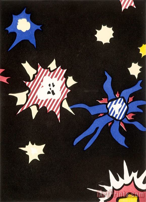Roy Lichtenstein Illustration for Hum Bum, From The La Nouvelle Chute De L'amerique Portfolio, 1992 Art Painting