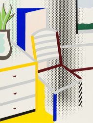 Roy Lichtenstein Interior with Chair, From Leo Castelli 90th Birthday Portfolio, 1997
