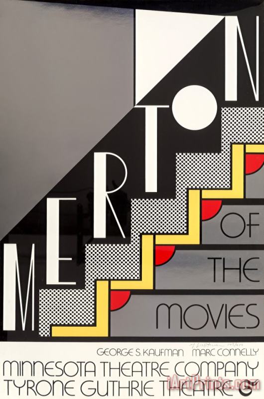 Roy Lichtenstein Merton at The Movies, 1968 Art Print