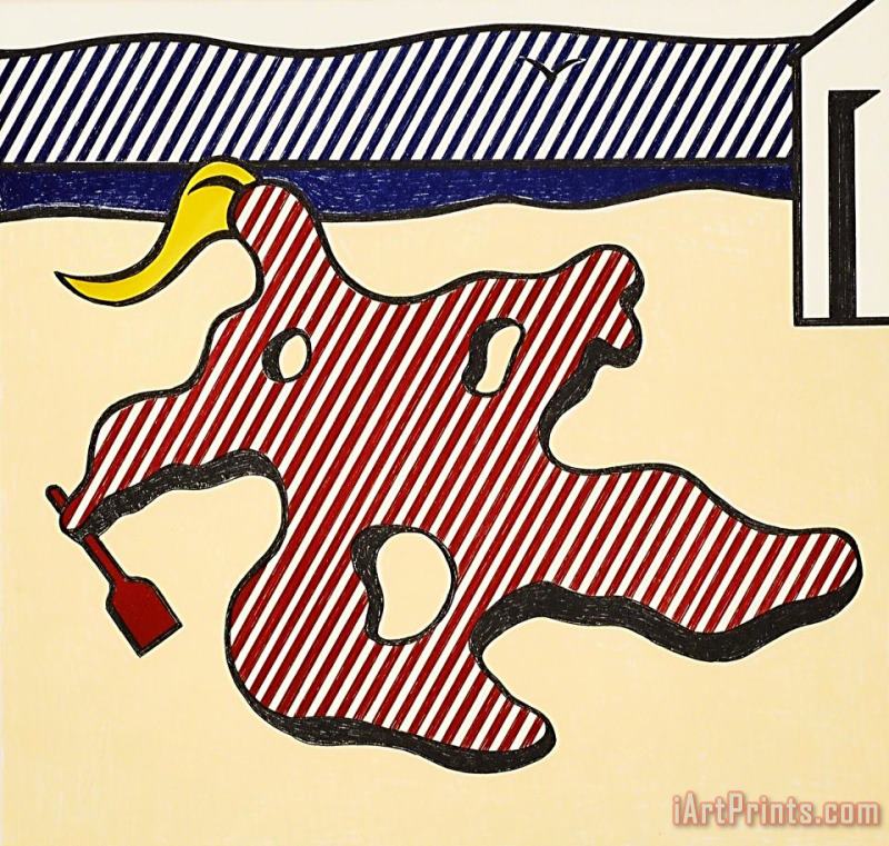 Roy Lichtenstein Nude on Beach, 1978 Art Print