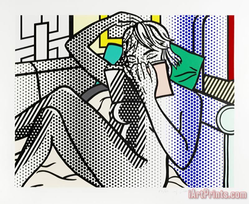 Roy Lichtenstein Nude Reading, From Nude Series, 1994 Art Painting
