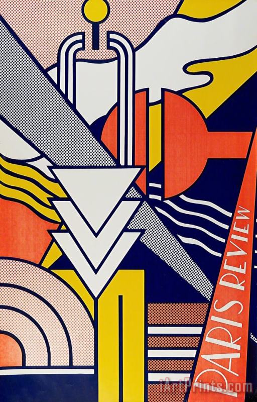 Roy Lichtenstein Paris Review Poster, 1966 Art Print