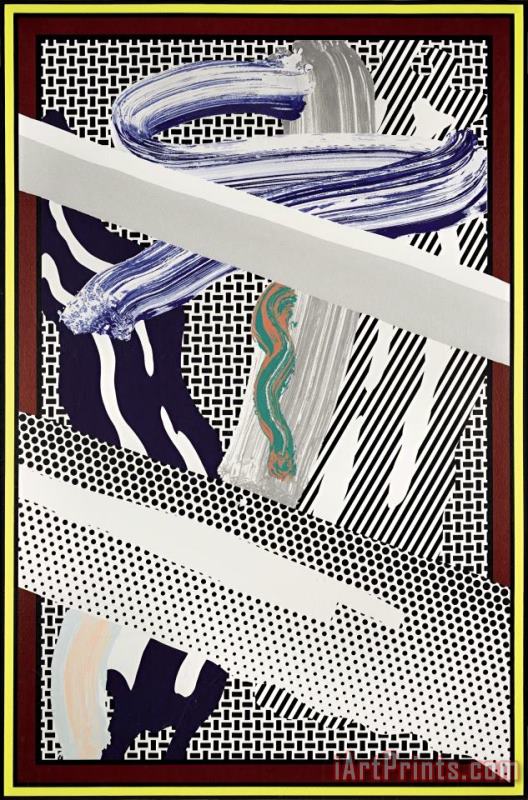 Reflections on Expressionist Painting, 1990 painting - Roy Lichtenstein Reflections on Expressionist Painting, 1990 Art Print