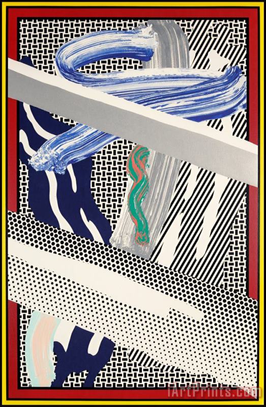 Reflections on Expressionist Paintings, 1991 painting - Roy Lichtenstein Reflections on Expressionist Paintings, 1991 Art Print