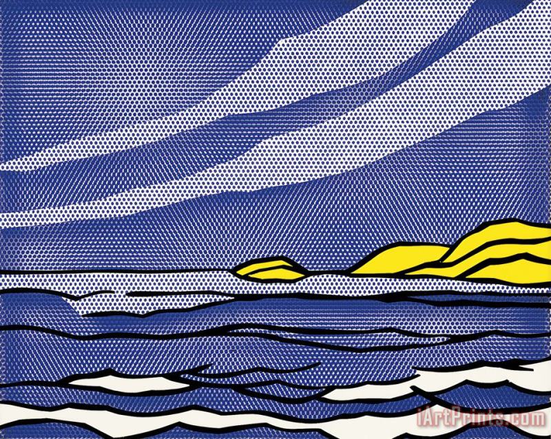 Sea Shore painting - Roy Lichtenstein Sea Shore Art Print