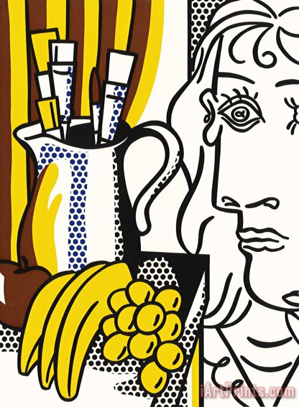 Roy Lichtenstein Still Life with Picasso, From Hommage a Picasso, 1973 Art Painting