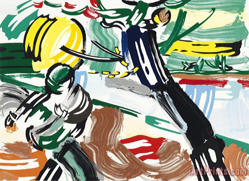 The Sower (from The Landscapes Series), 1985 painting - Roy Lichtenstein The Sower (from The Landscapes Series), 1985 Art Print
