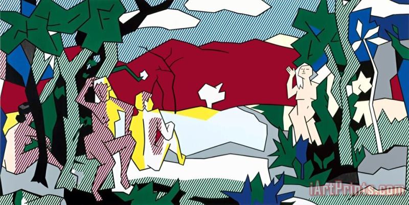 Roy Lichtenstein The White Tree, 1980 Art Painting