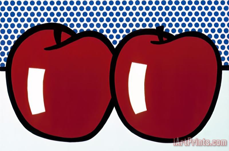 Roy Lichtenstein Two Apples 1972 Art Print