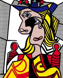 Roy Lichtenstein Woman with Flowered Hat, 1963