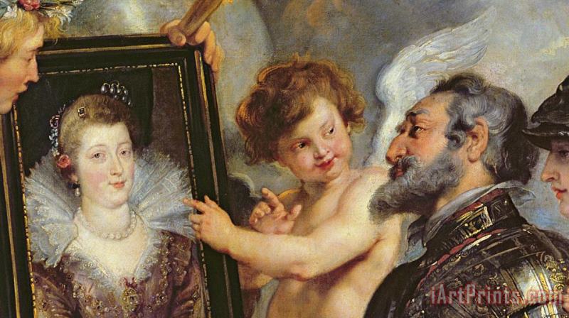 Rubens Henri IV Receiving the Portrait of Marie de Medici Art Painting