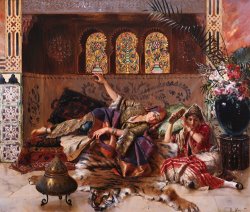 Rudolphe Ernst In The Harem painting